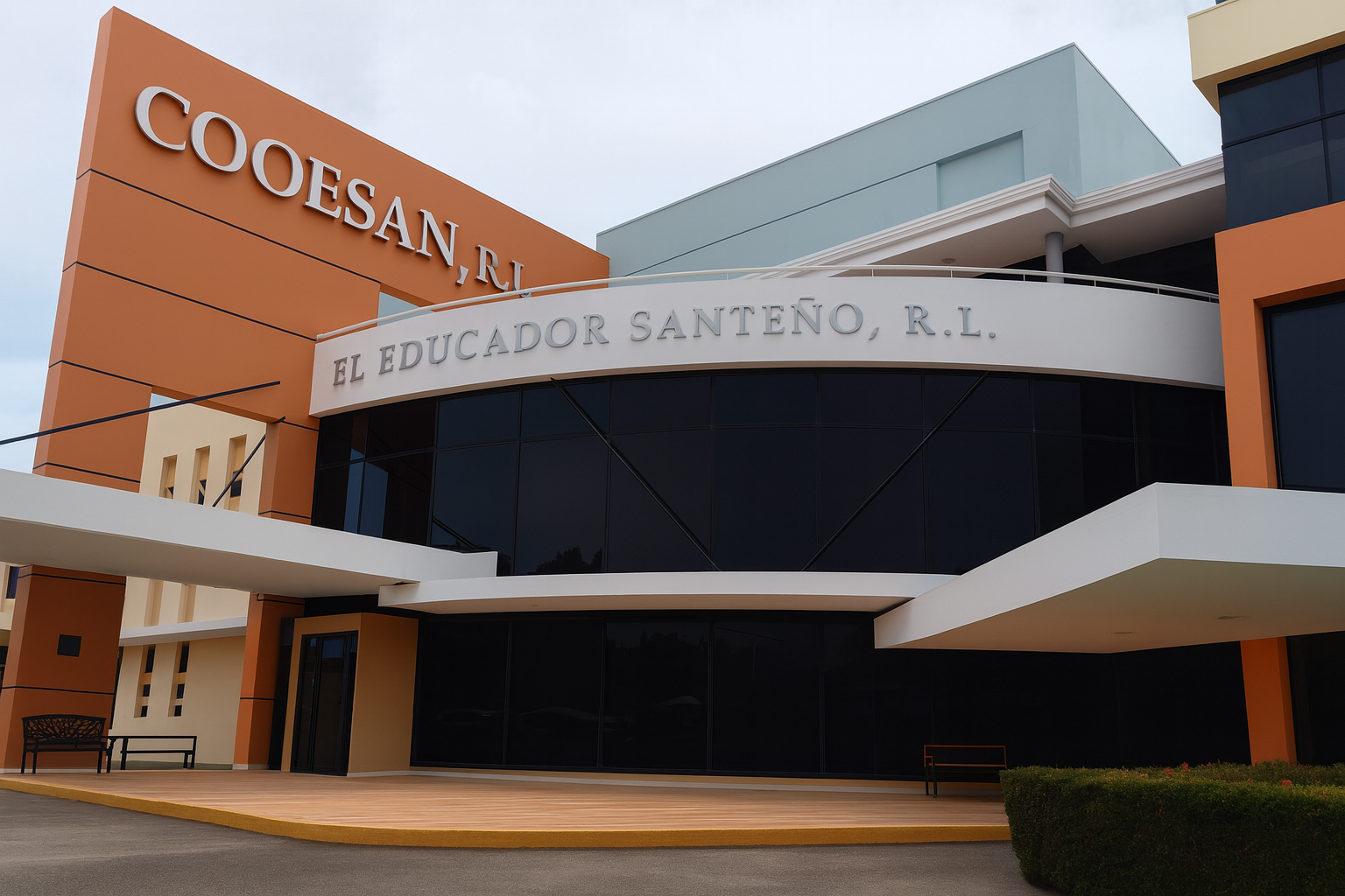 Fachada de la sucursal Casa Matríz de COOESAN.