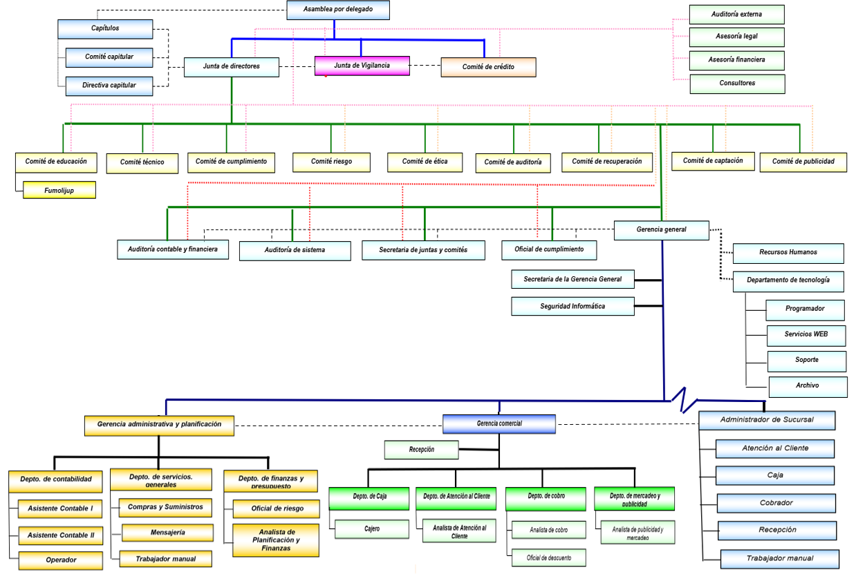 Organigrama de Cooesan